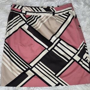 Etcetera Pink and Black A-Line Skirt